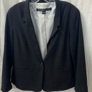 Kensie Black One Button Jacket